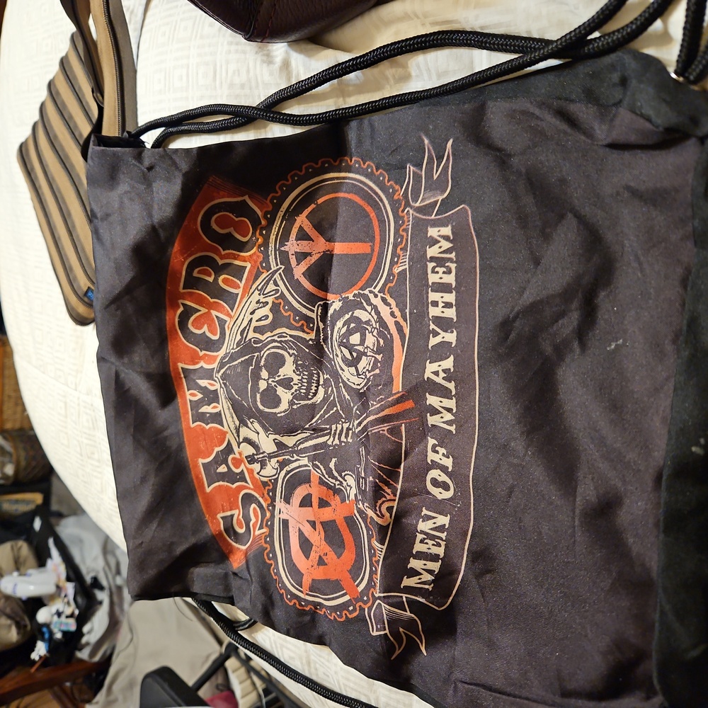 Sons of ancharcy string bag
